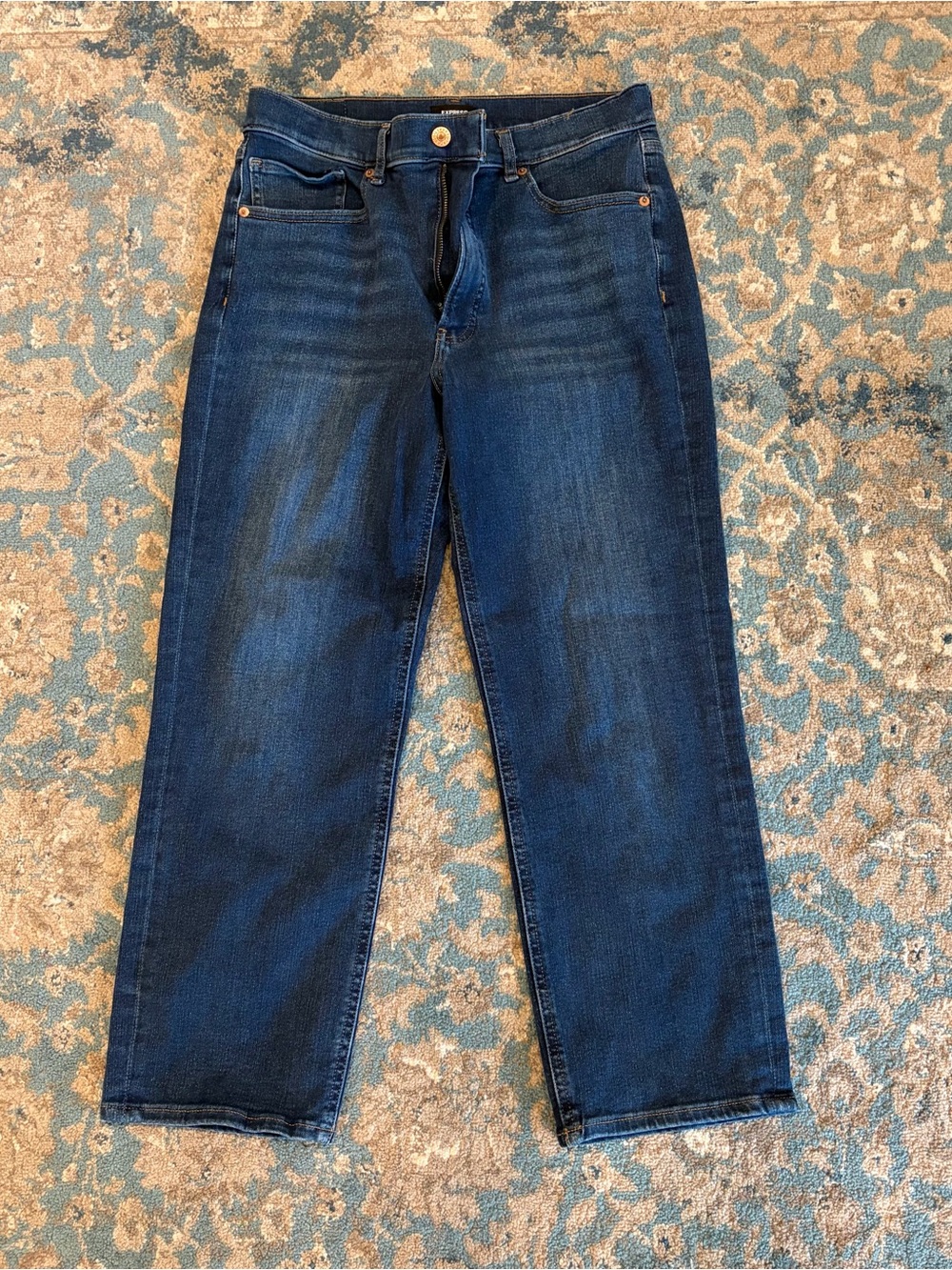 Express Straight High Rise 4 Way Hyper Stretch Jeans Size 10R